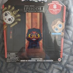 Star Wars Episode I Phantom Menace Action Figure Set - Red and Black